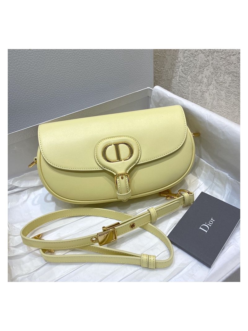 Dior Bobby East-West Bag Pale Yellow Box Calfskin M9327