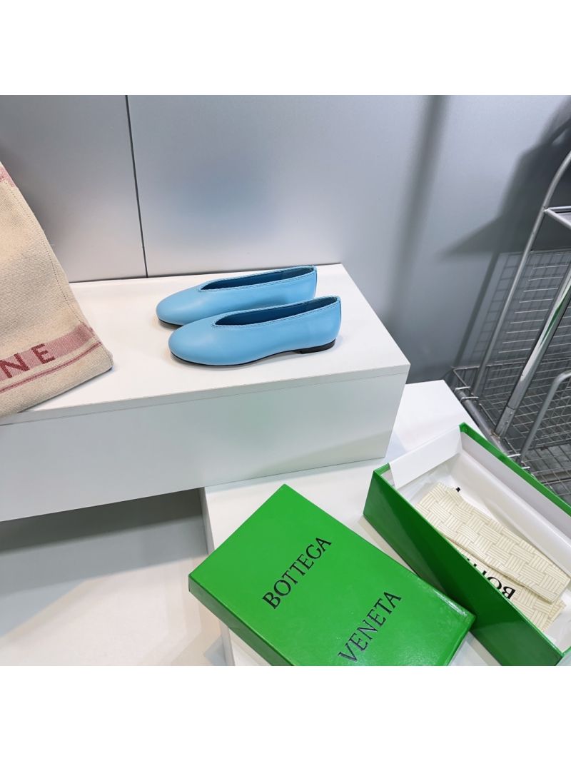 Bottega Veneta BV Rosa Ballerina in Lambskin 837886 Sky