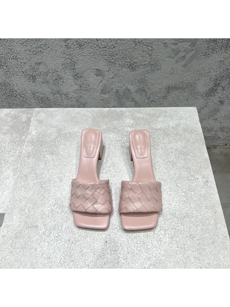 Bottega Veneta BV Parco Mule Heel 45mm Lambskin 838098V Pink