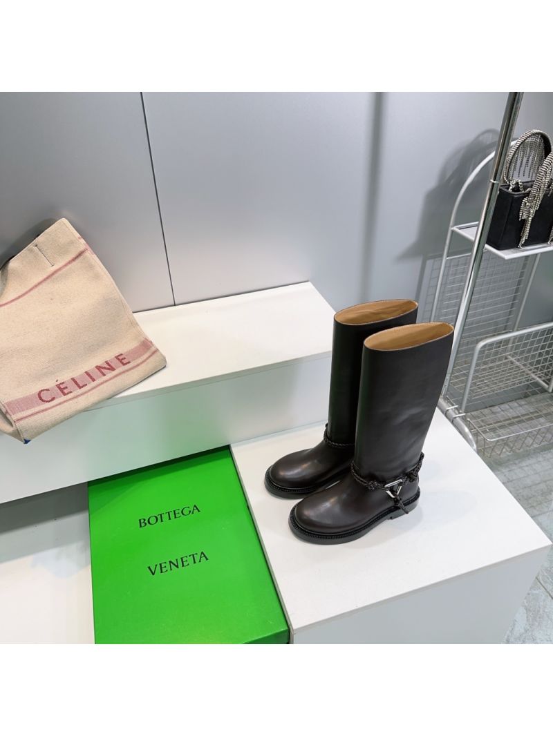 Bottega Veneta BV James Boot Knee High Boot in Calfskin 843952 Fondant