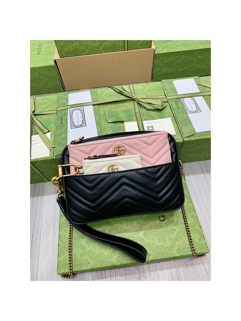 Gucci 3 in 1 Double G multi-use mini bag 699758 Black