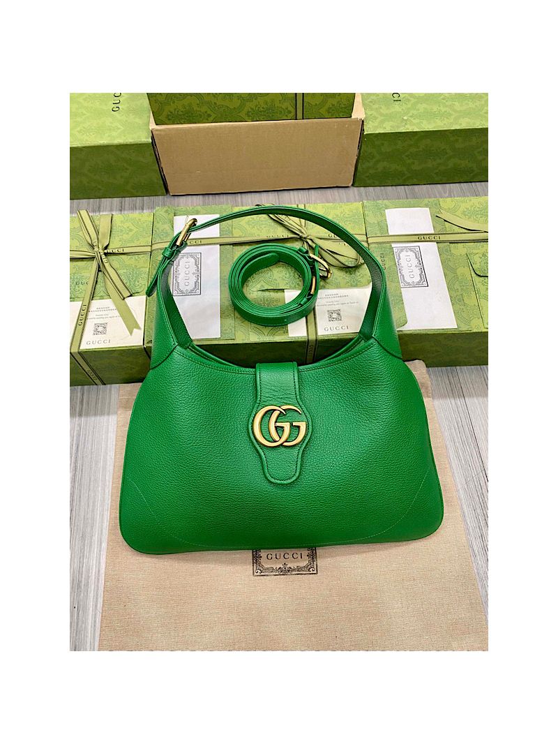 Gucci Aphrodite medium shoulder bag 726274 Green soft leather