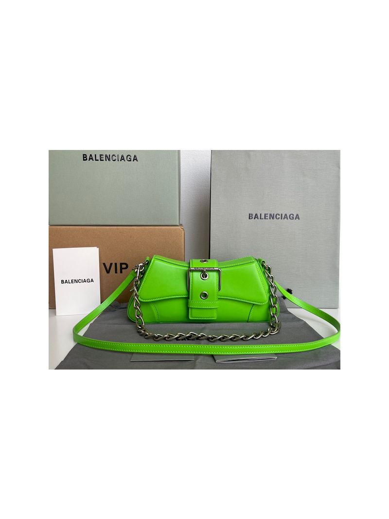 Balenciaga Lindsay Small Shoulder Bag With Strap 7011412 Green