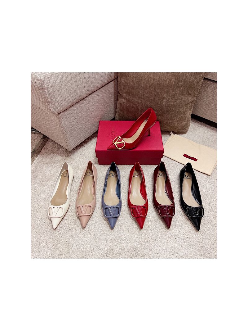 Valentino VLogo Signature Patent Calfskin Ballerina / Heeled UW2S0Q7