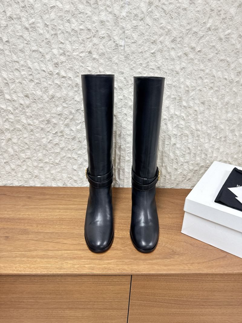 CELINE GARANCE TRIOMPHE STRAP HIGH BOOT IN CALFSKIN 361883891C