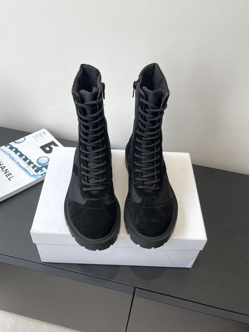 Celine Margaret Boot In Nylon And Suede Calfskin 365115243C Black