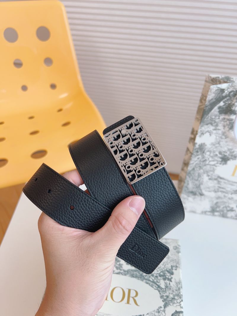 Dior Oblique Cosmo Belt Grained Calfskin 4963PL Black Navy