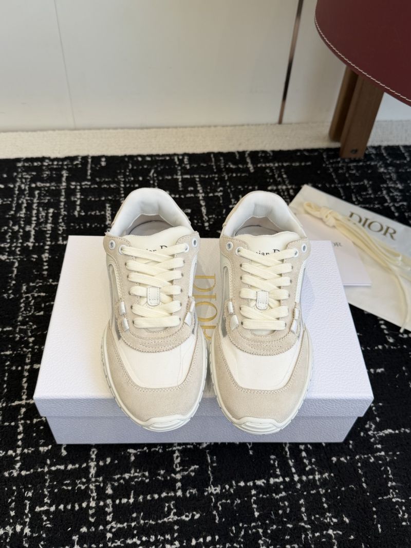 DIOR TECH SNEAKER LIGHT BEIGE SUEDE CALFSKIN AND TRANSPARENT MESH KCK506