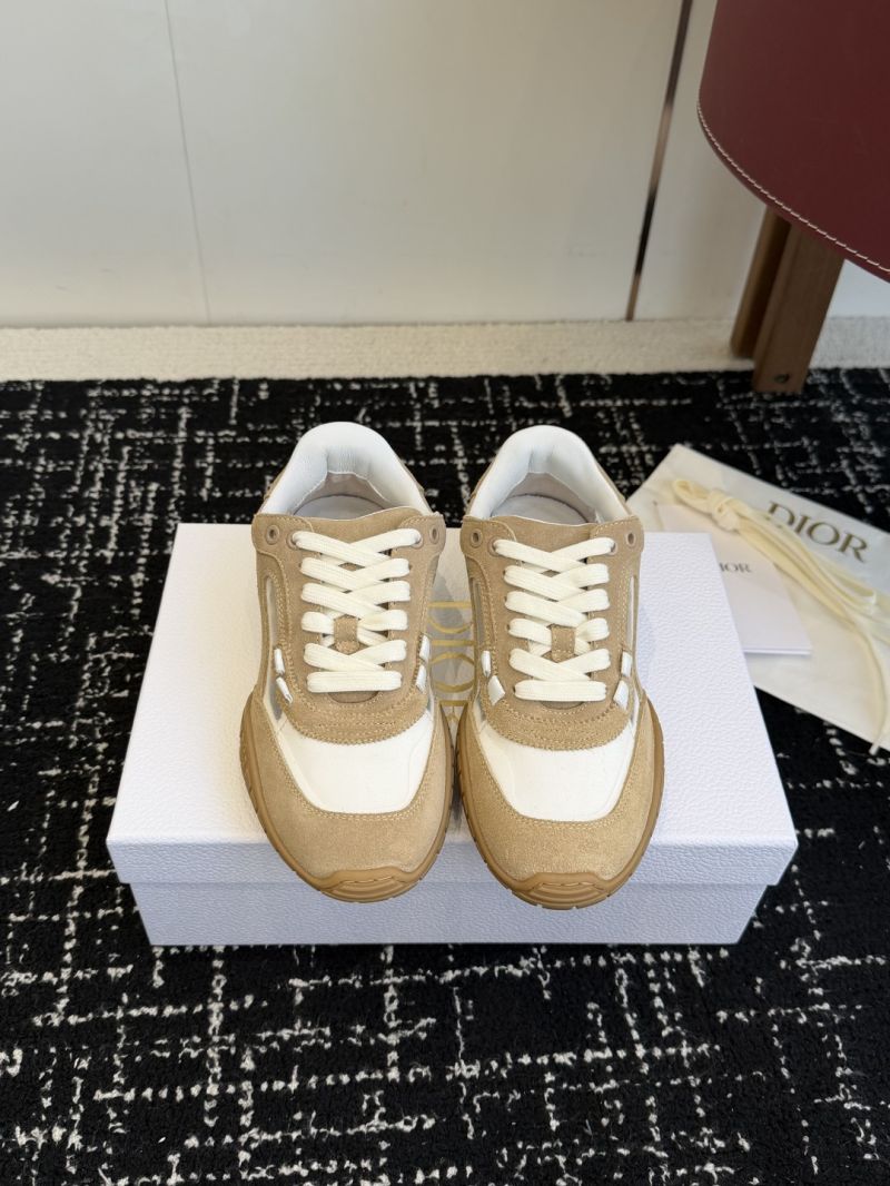 DIOR TECH SNEAKER ROPE BEIGE SUEDE CALFSKIN AND TRANSPARENT MESH KCK506