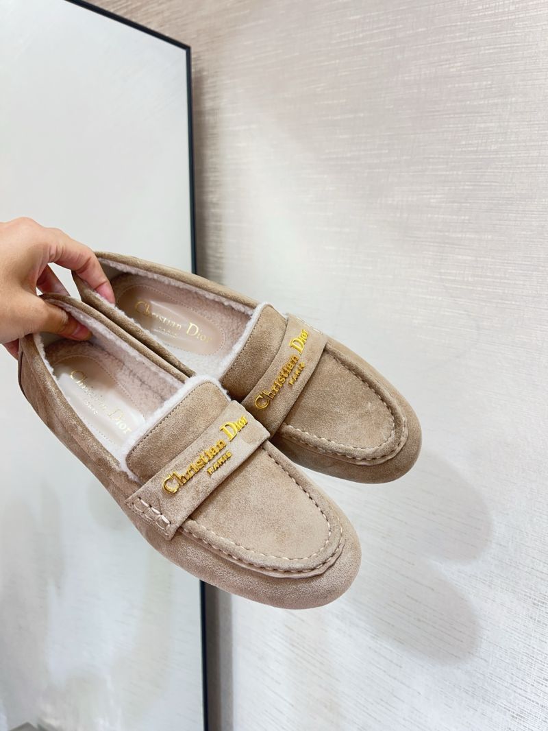 DIORALPS DIOR BOY LOAFER ROPE BEIGE SUEDE CALFSKIN KDF038