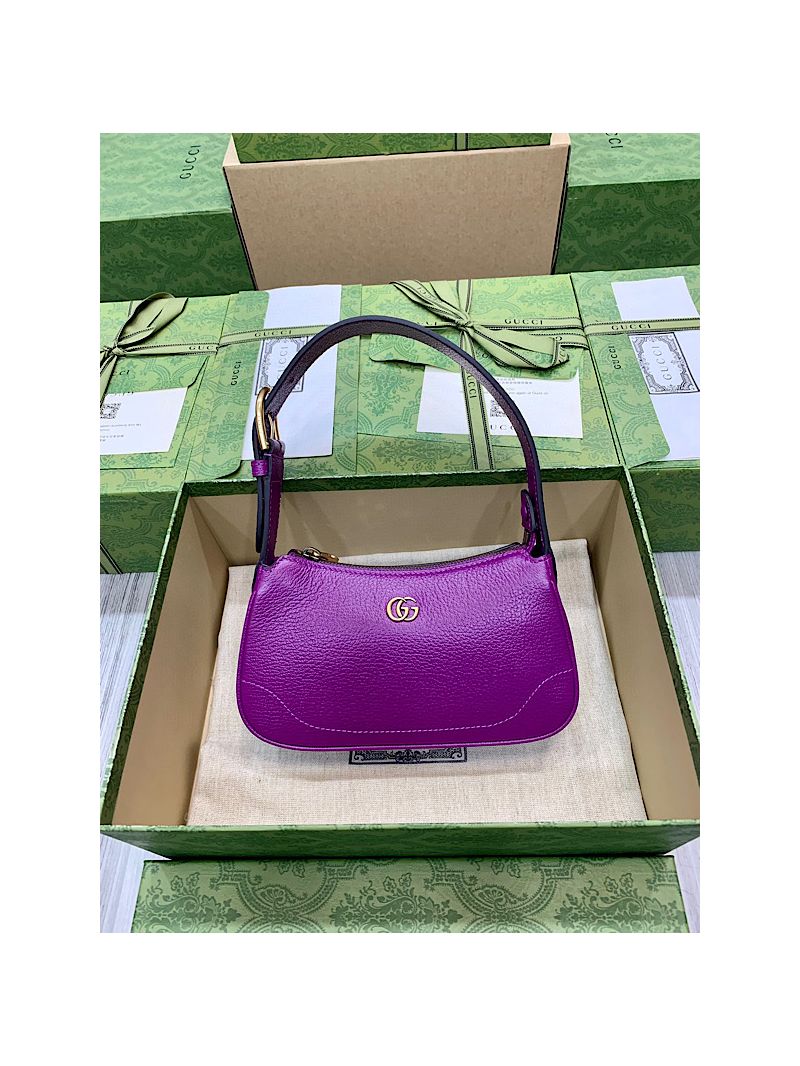 Gucci Aphrodite shoulder bag with Double G 739076 Purple