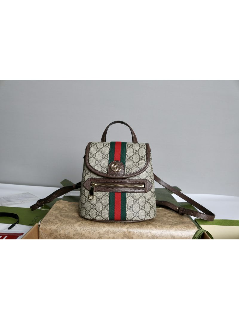 Gucci Ophidia Small GG Canvas Backpack with Signature Web Stripe 836854