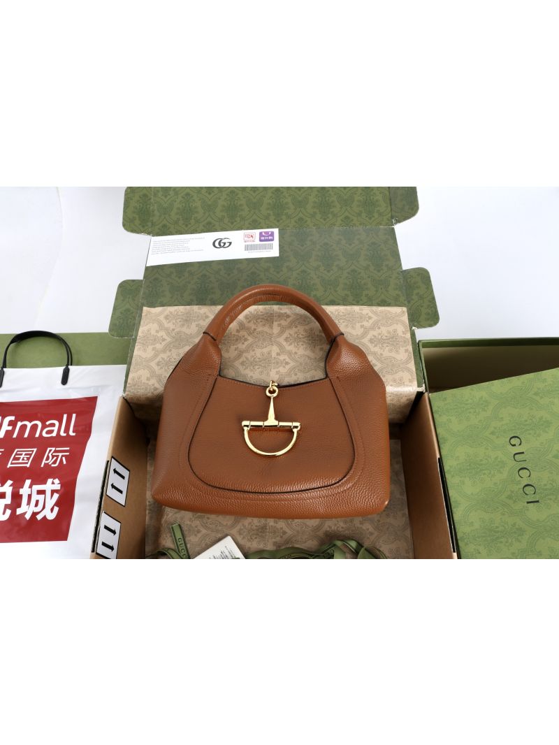 Gucci Softbit medium top handle bag 837467 Brown