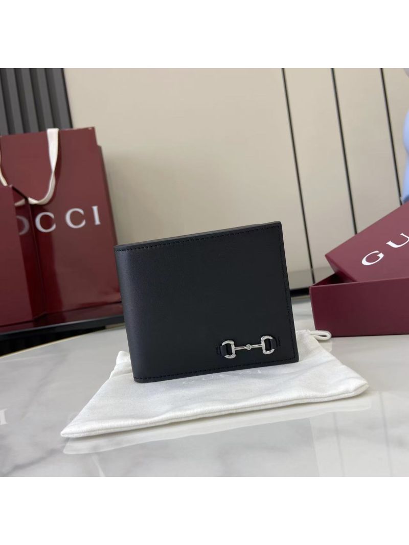 Gucci Bi-fold wallet with Horsebit 846950 Black