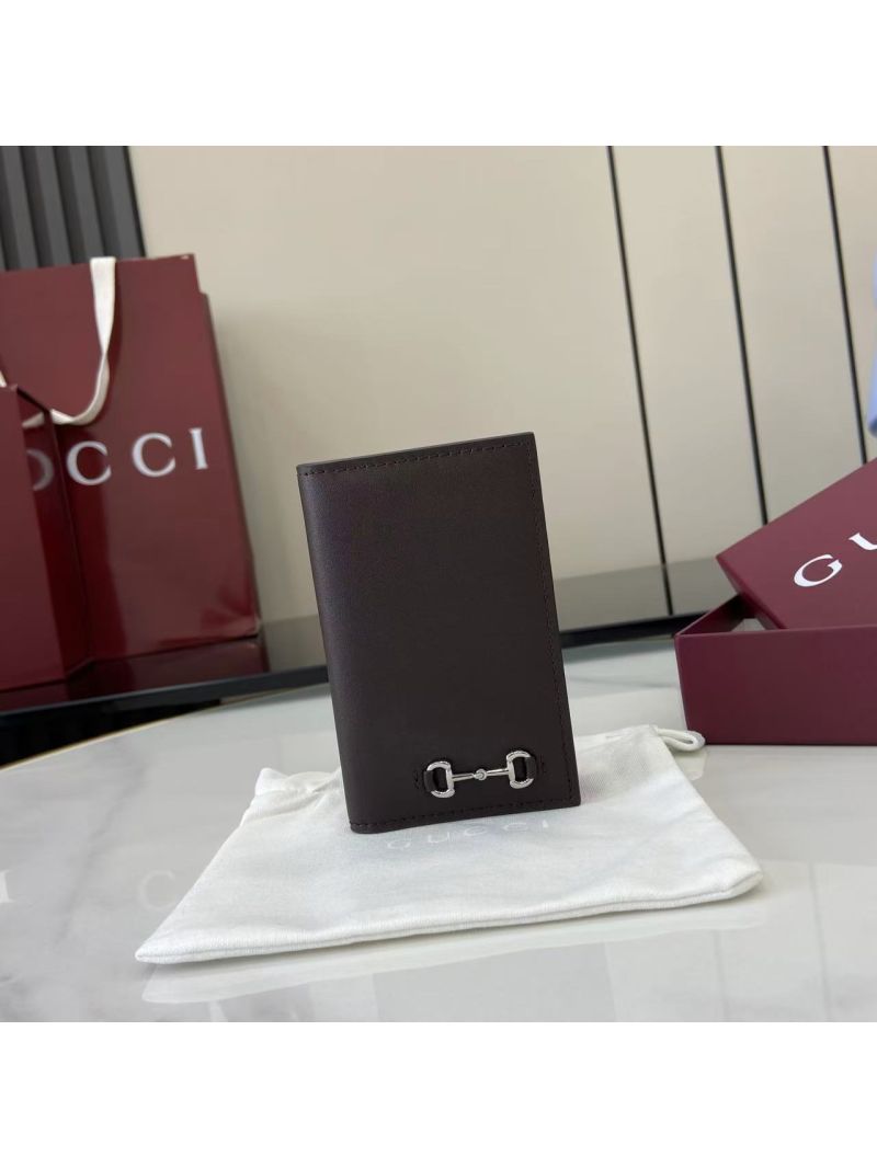 Gucci Long card case with Horsebit 846951 Brown