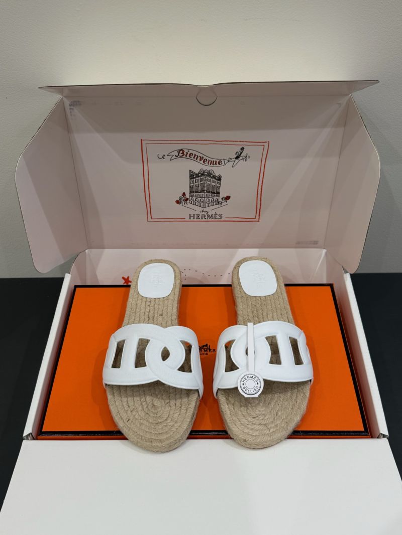 Hermes Famosa Espadrille H222151Z White