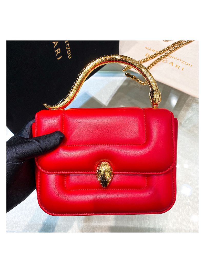 Mary Katrantzou X Bvlgari Top Handle (Limited) 291070 Red