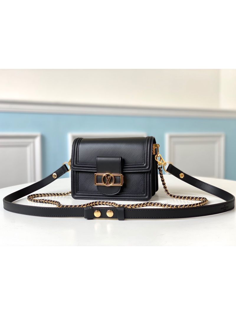Louis Vuitton LV Dauphine Mini Bag M55964 Black
