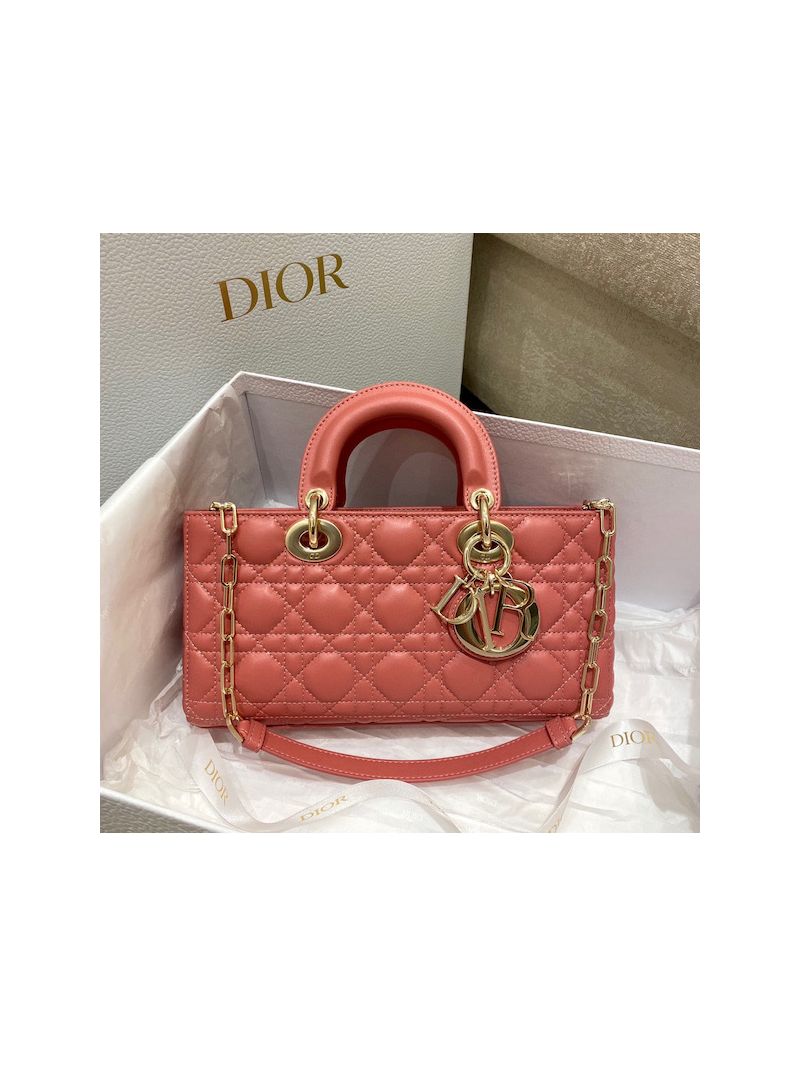 Dior Lady D-Joy Bag Dusty Coral Pink Cannage Lambskin M0540O