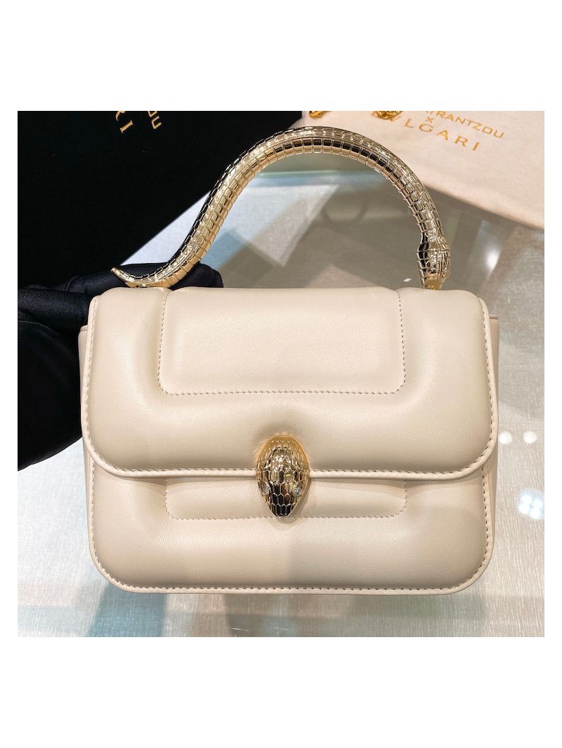 Mary Katrantzou X Bvlgari Top Handle (Limited) 291070 Ivory