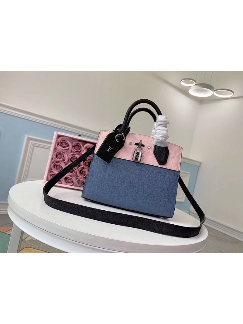 Louis Vuitton LV City Steamer Mini M53804 Bleu Magnolia Noir