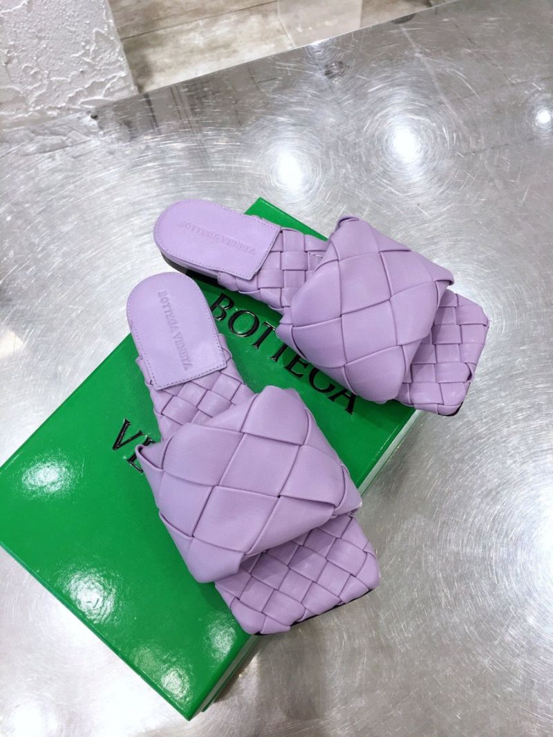 Bottega Veneta BV Lido Flat Sandals 608853 Lavender