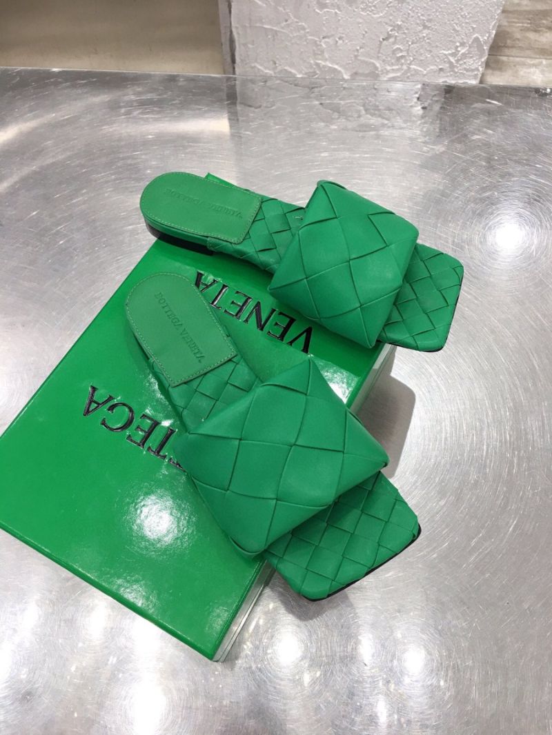 Bottega Veneta BV Lido Flat Sandals 608853 Green