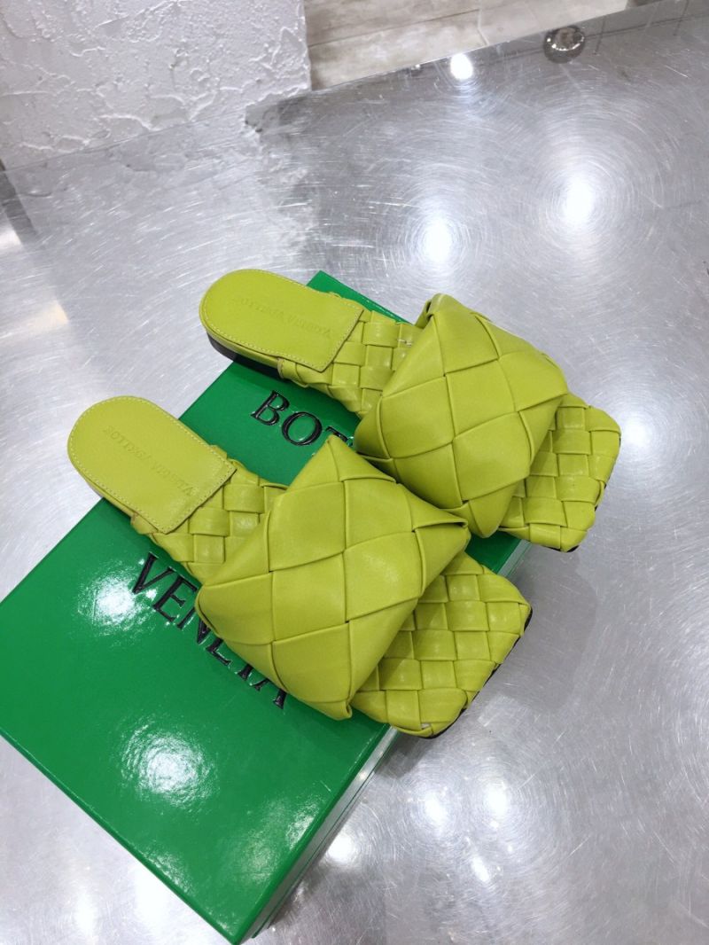 Bottega Veneta BV Lido Flat Sandals 608853 Kiwi