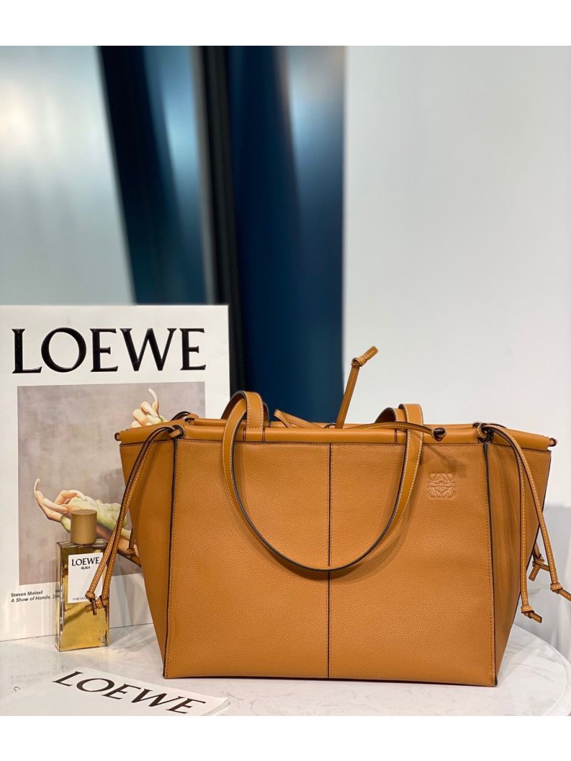 Loewe Cushion Tote Bag 66025 Light Caramel
