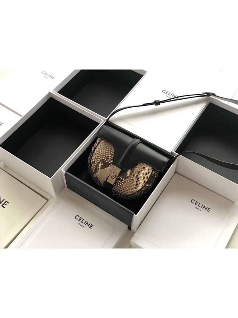 Celine Small Besace 16 Bag in Python And Calfskin 188013