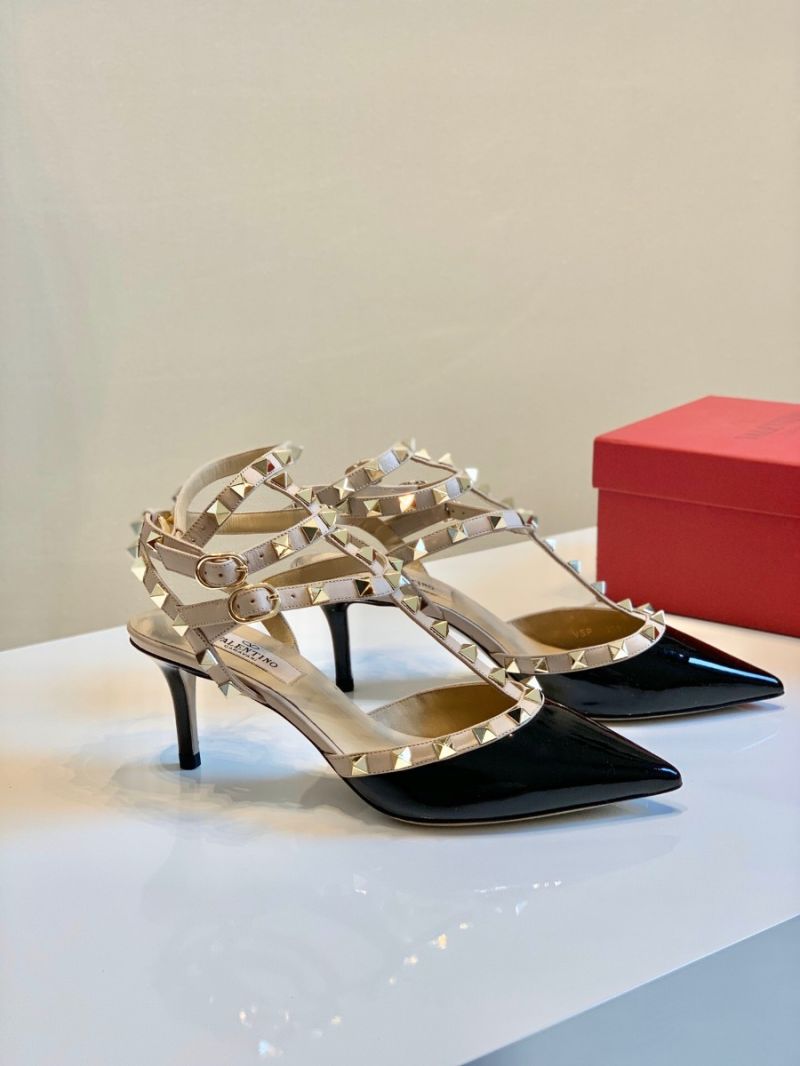 Valentino Garavani Rockstud Caged Pump 65mm Black