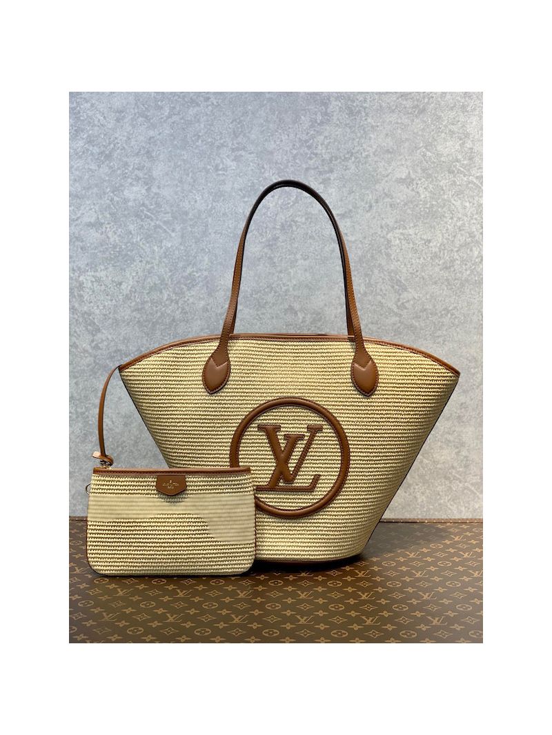 Louis Vuitton LV Saint Jacques Knitted Raffia M59963 Caramel