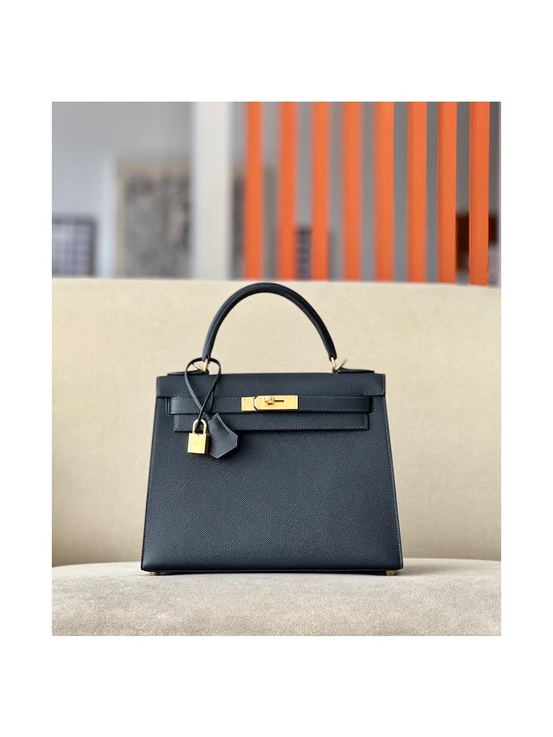 Hermes Kelly Epsom 2Z Bleu Nuit