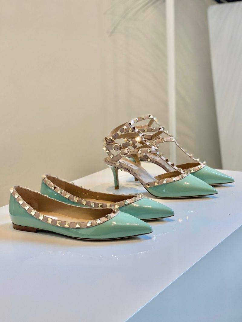 Valentino Garavani Rockstud Caged Pump 65mm Green