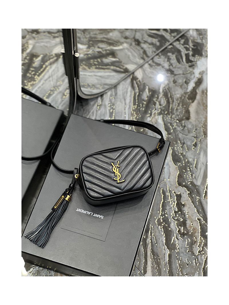 YSL Saint Laurent Lou Belt Bag In Quilted Leather Black