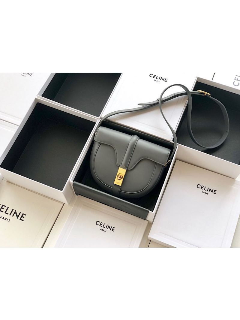 Celine Small Besace 16 Bag in Natural Calfskin 188013 Grey