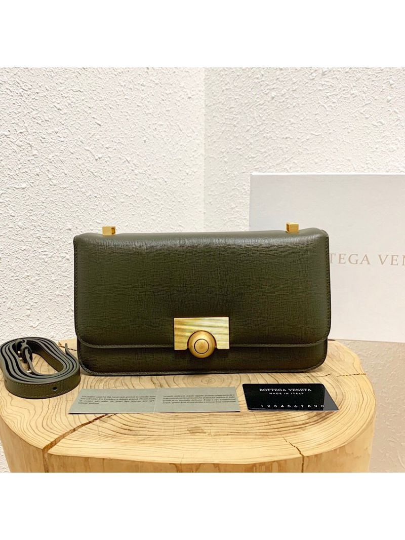 Bottega Veneta BV Classic Bag in Printed Calf Ronde Bag 578009 Kaki