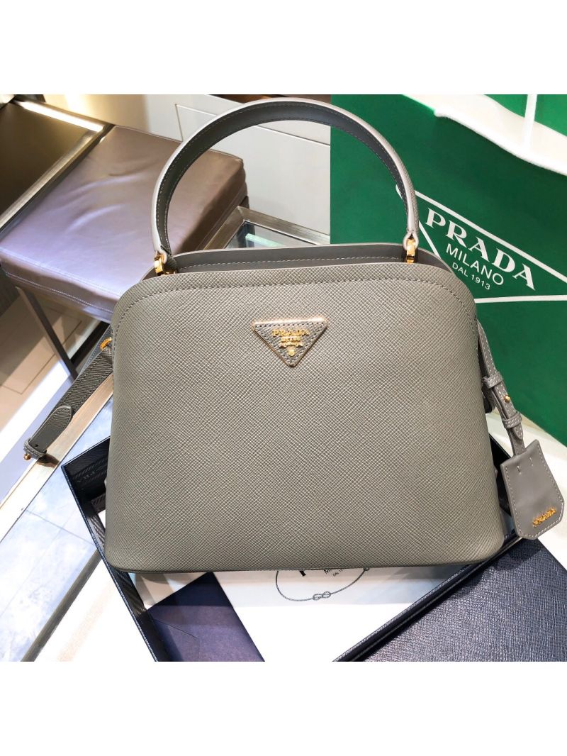 Prada Matinee Mini Bag 1BA282 Grey