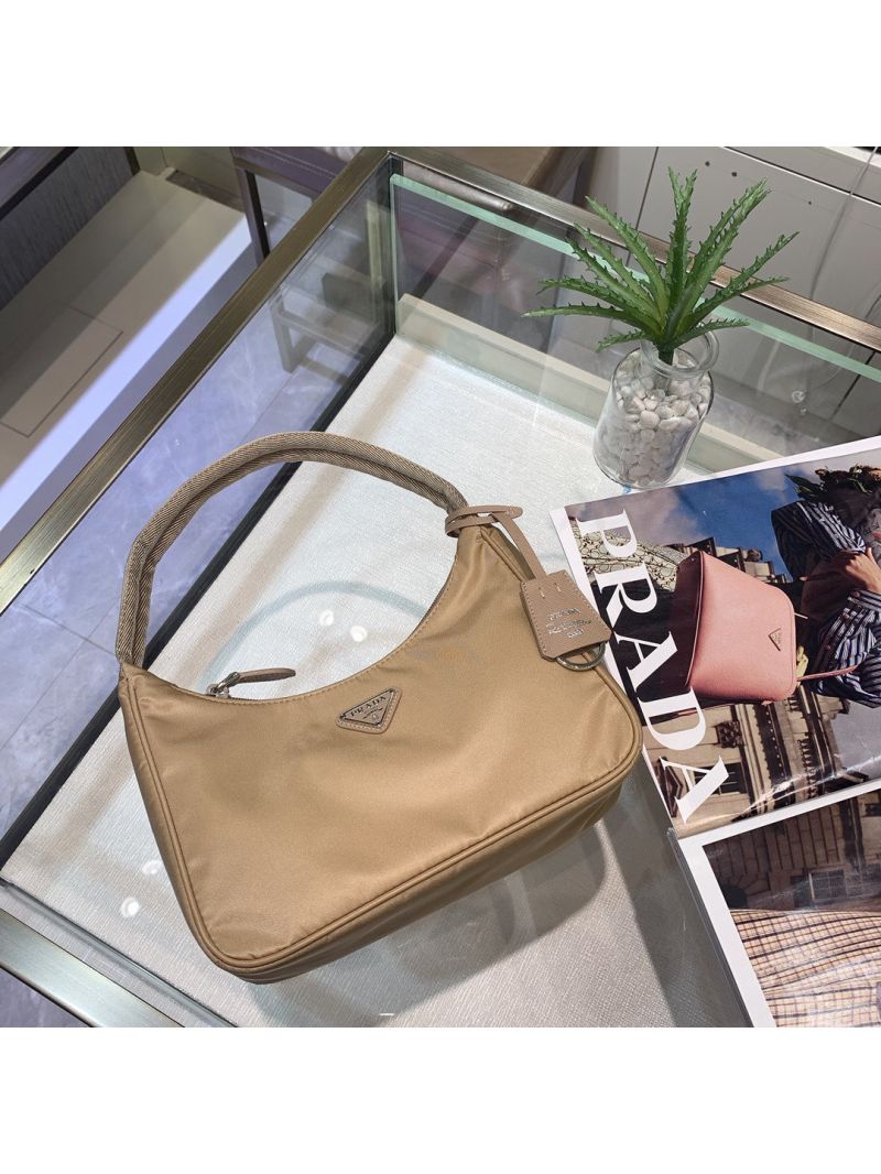 Prada Re-Edition 2000 Nylon Mini-Bag 1NE515 Nude