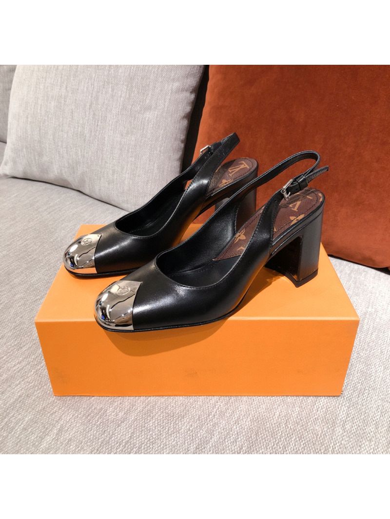 Louis Vuitton LV Louise Slingback Pump 1A8N1Z Black