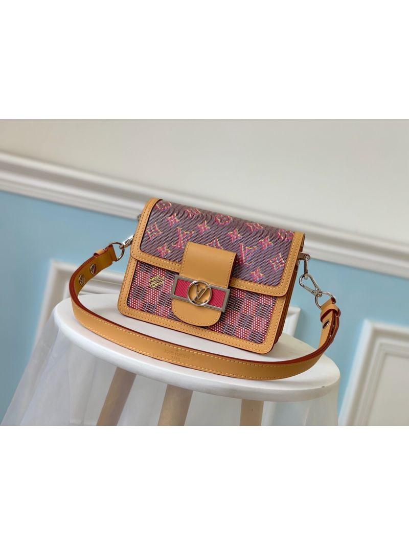 Louis Vuitton LV Mini Dauphine Electric Pink Monogram Pop Print M55454
