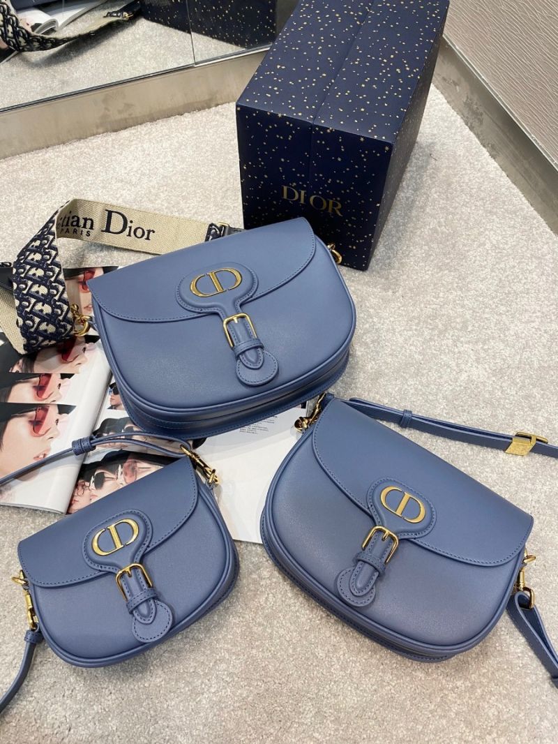 Dior Bobby Bag in Denim Blue Box Calfskin M9319U