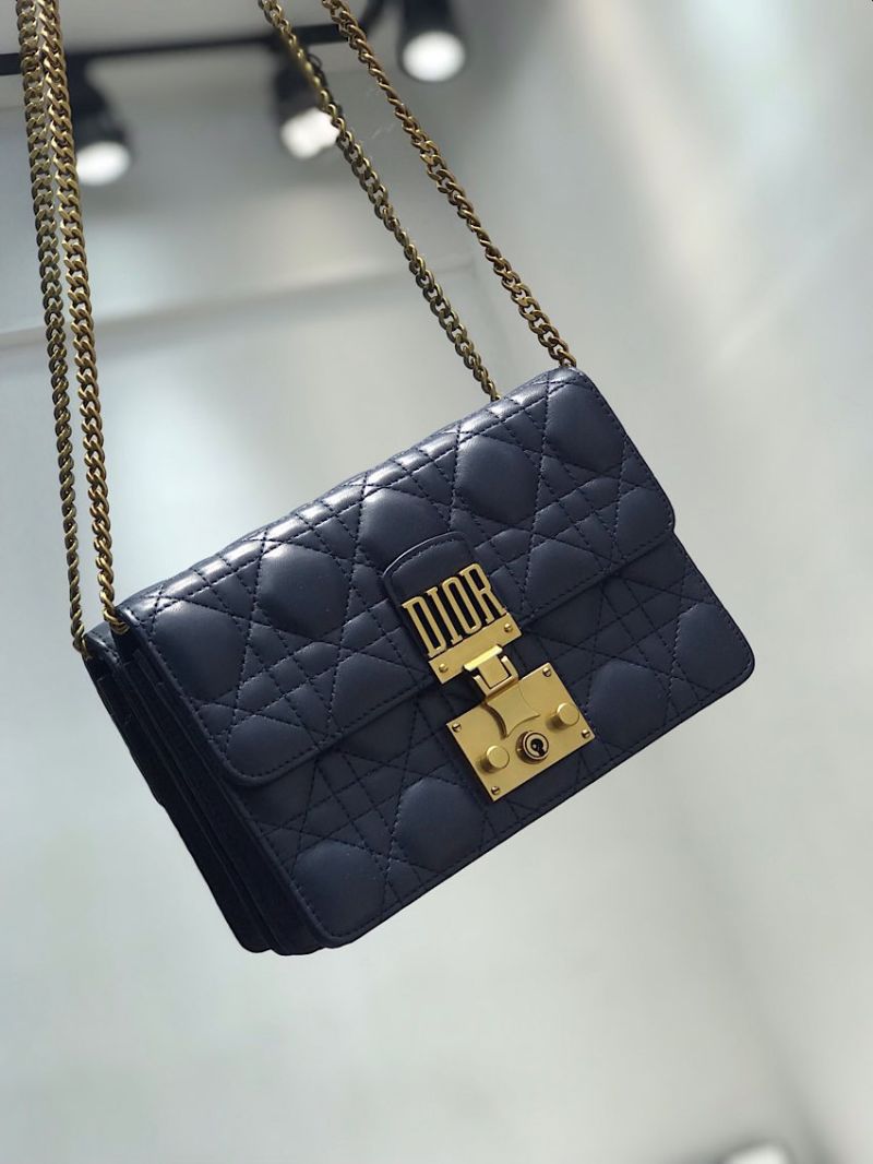 Dior Dioraddict Wallet On Chain Cutch Blue