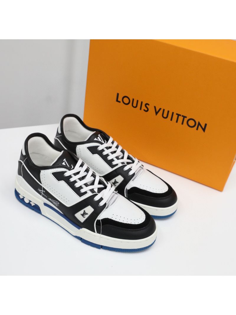 Louis Vuitton LV Trainer Sneaker 1A8Q7V Black White Blue
