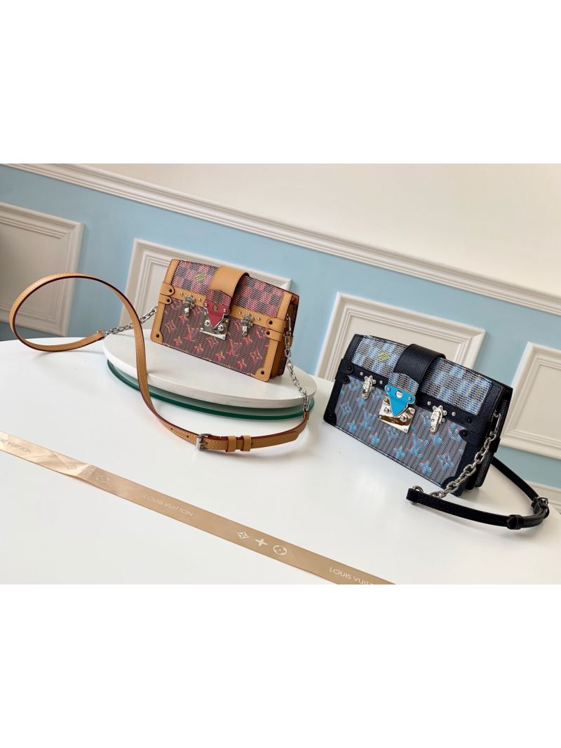 Louis Vuitton LV Trunk Clutch Pink Monogram Pop Print M55456 