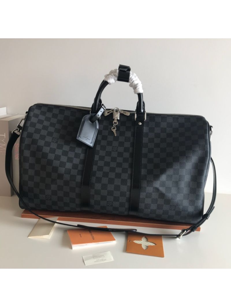 Louis Vuitton LV Keepall Bandouliere Damier Graphite 45 50 55 M40569