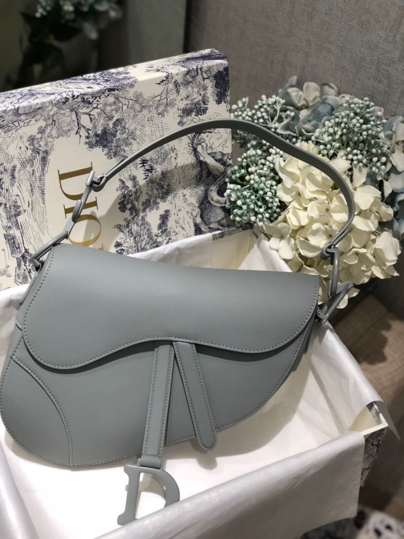 Dior Saddle Ultra-Matte Bag M0446 Stone Grey