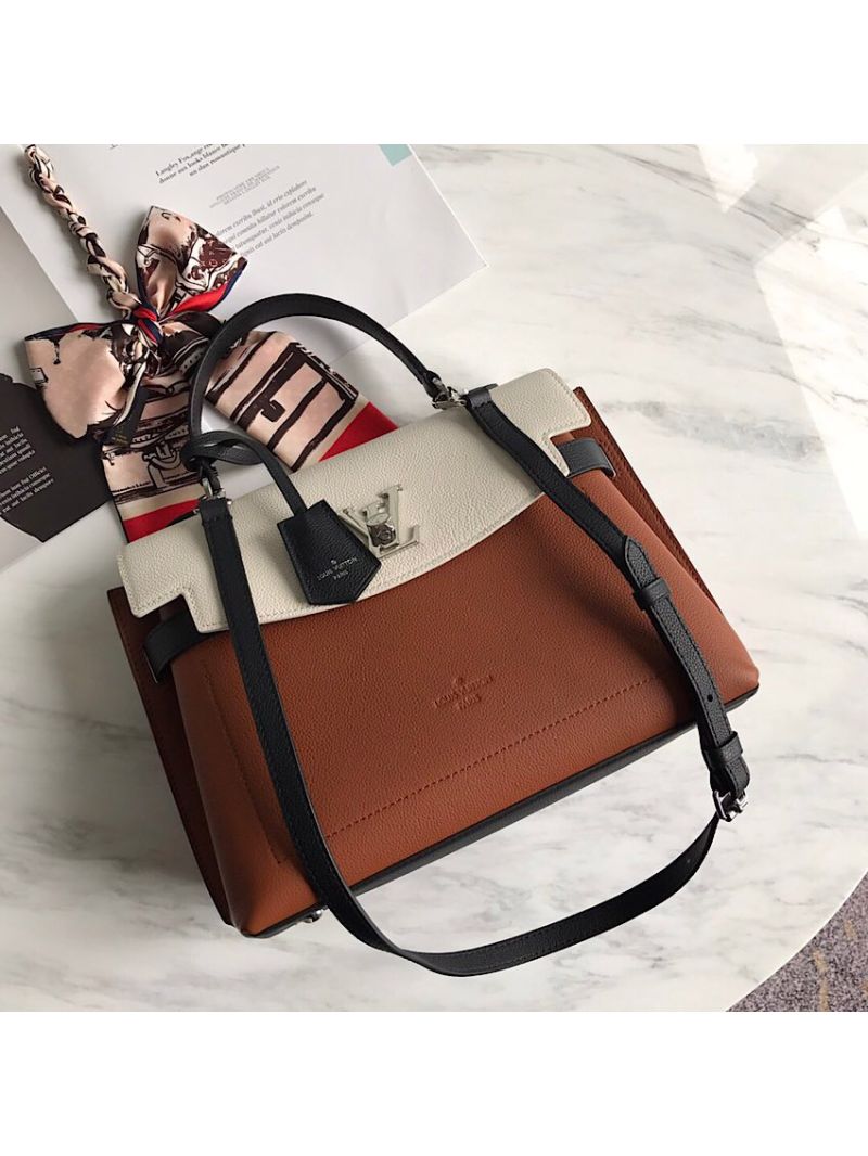 Louis Vuitton LV Lockme Ever M51395 Caramel Creme Noir