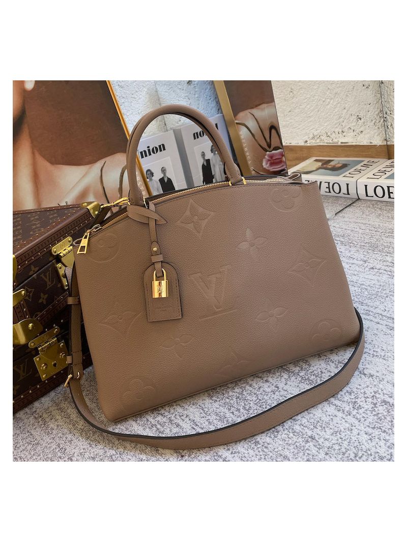 Louis Vuitton LV Grand Palais in Monogram Empreinte Leather M45811 Tourterelle Gray