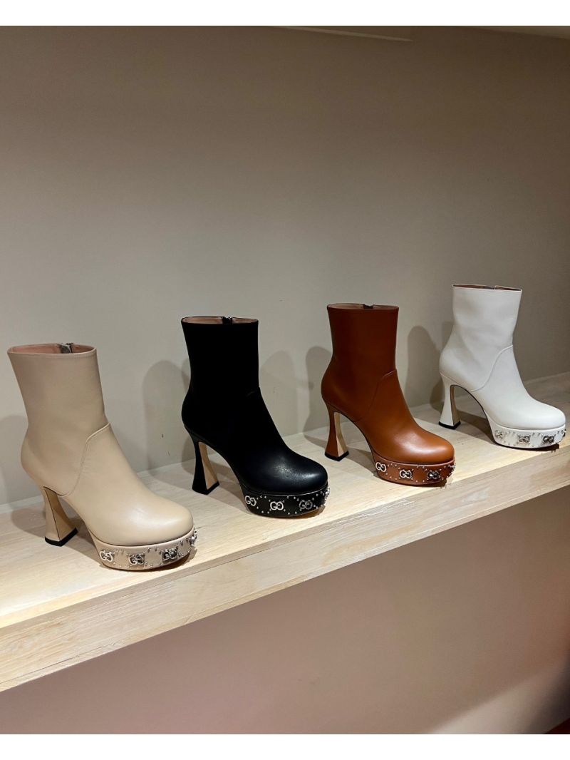 Gucci Platform Boot With GG Studs 740599